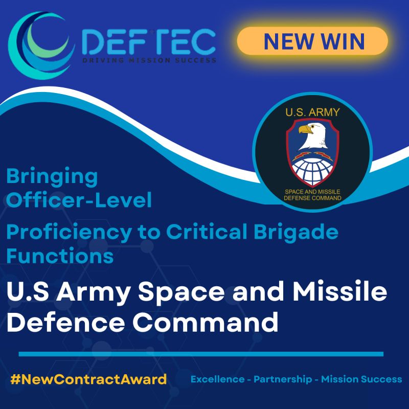 New Contract Award: U.S. Army Space and Missile Defense Command